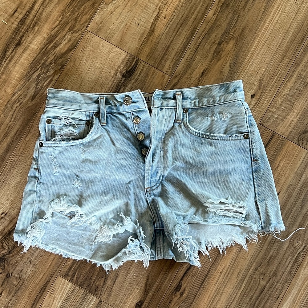 Agolde Parker high rise cutoff short! Size 25 in great condition!